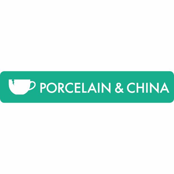 Piktogram Porcelain & China 16x3 cm Selvklebende Lysegrønn