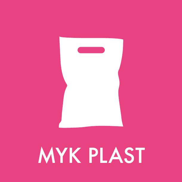 Piktogram Myk plast 12x12 cm Magnetisk Rosa